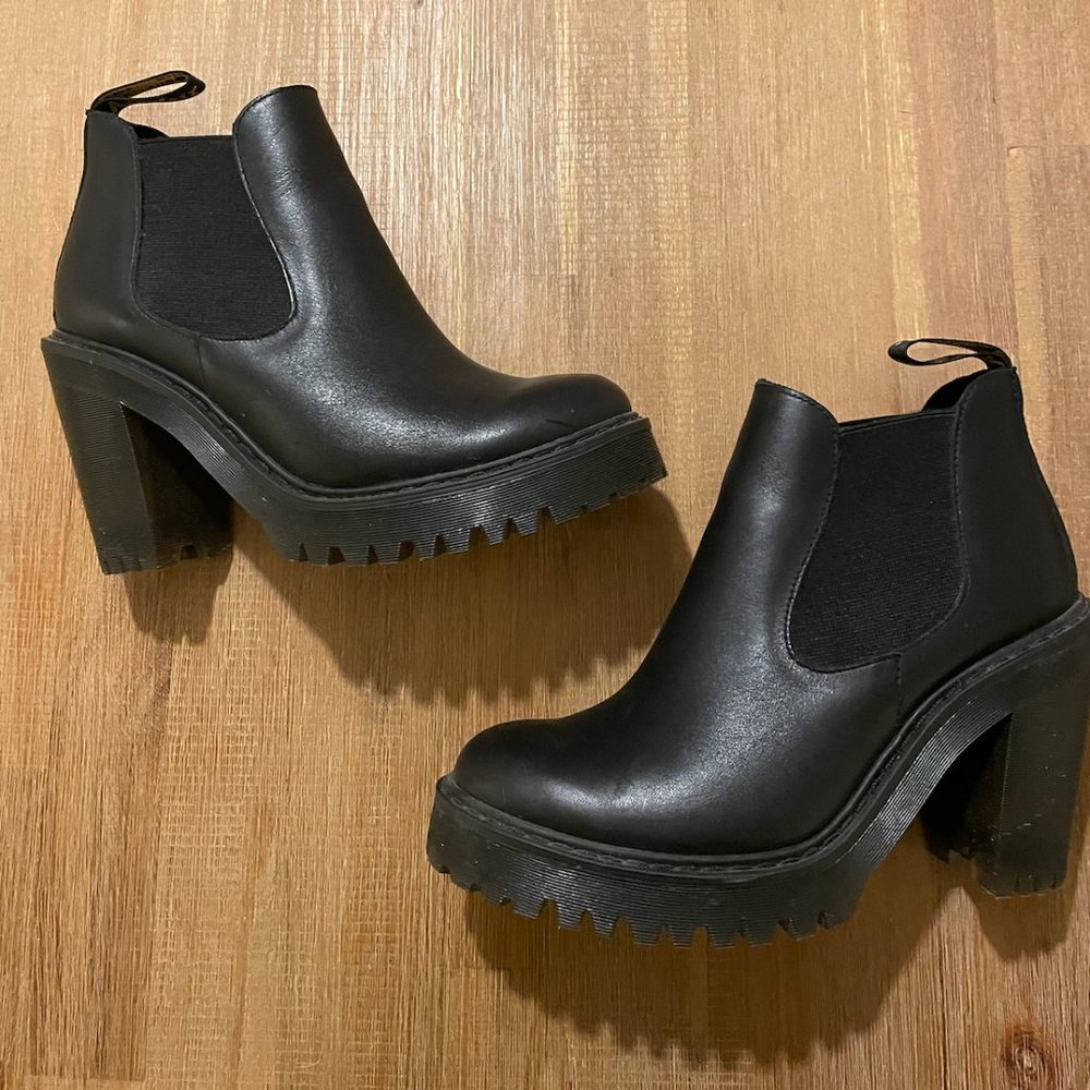 Doc Martens Heeled Chelsea Ankle Boots